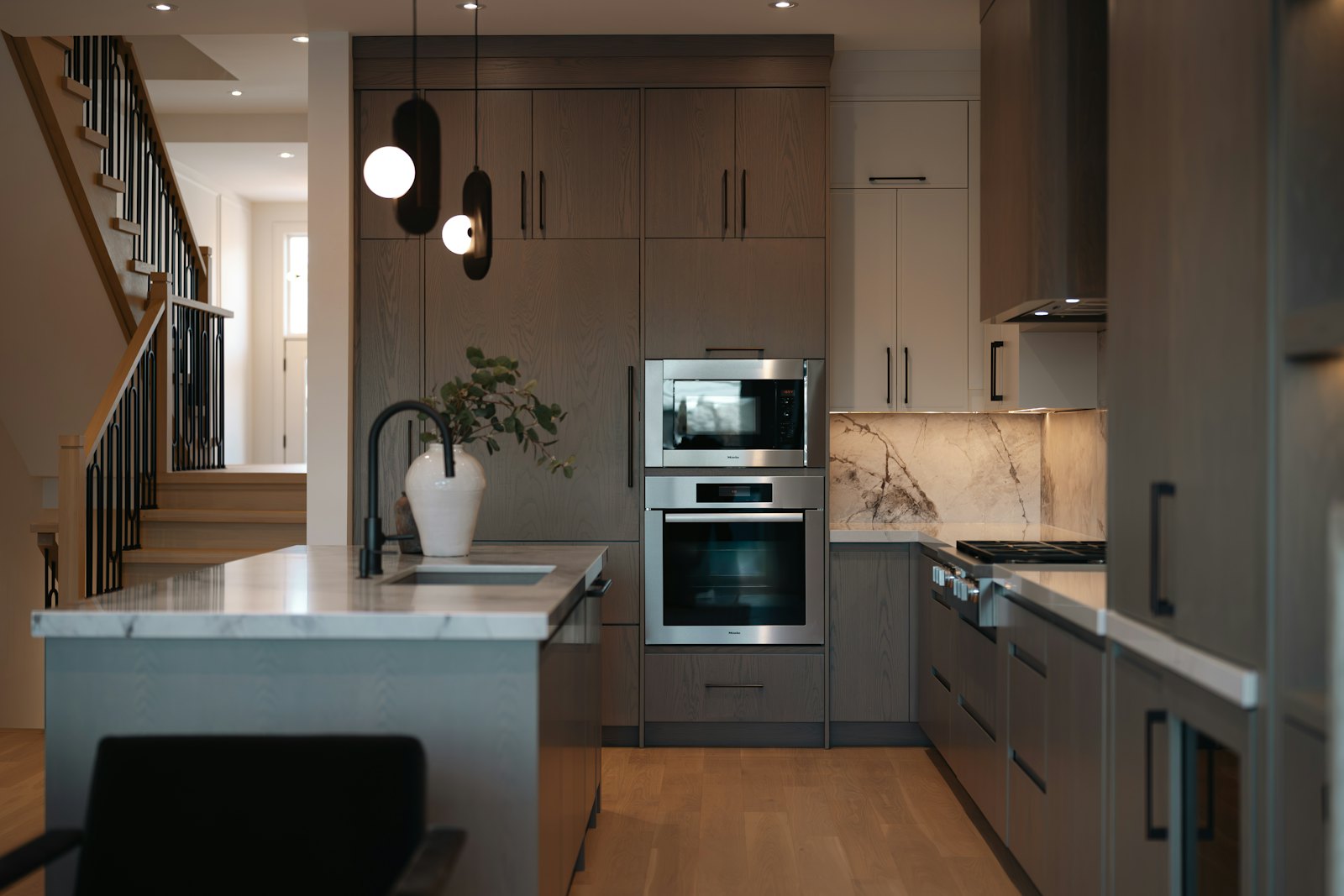 Stone benchtop and fittings